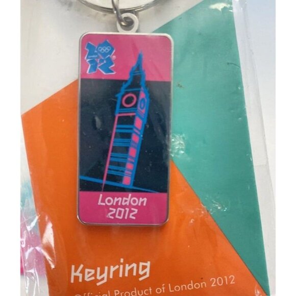 Official London 2012 Olympic Key Chain Lot 2 Big Ben & Games Logo - Picture 5 of 8